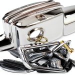HCmotorku Chrome Rear Brake Master Cylinder Cover for Harley-0