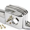 HCmotorku Chrome Rear Brake Master Cylinder Cover for Harley-1