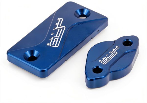 JFG RACING Blue Aluminum Motorcycle Brake Fluid Reservoir-1
