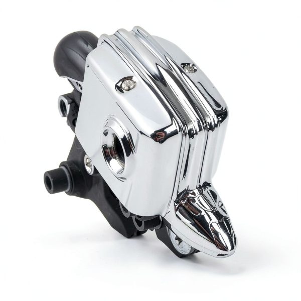 HCmotorku Chrome Rear Brake Master Cylinder Cover for Harley-3
