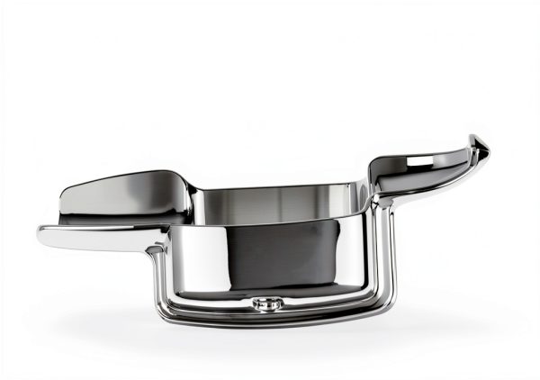 HCmotorku Chrome Rear Brake Master Cylinder Cover for Harley-6