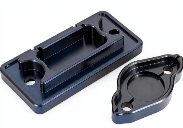 JFG RACING Blue Aluminum Motorcycle Brake Fluid Reservoir-5