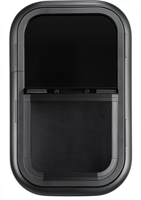 OUTPRIZE RV Window 18x30in Tempered Sliding Vertical with Black Trim-0