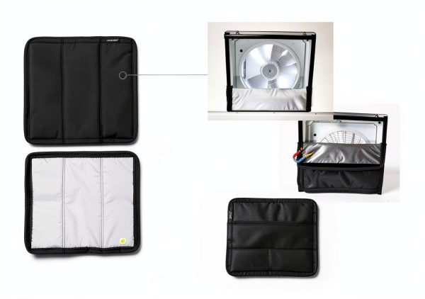 RV Skylight Shade RVINGPRO Blackout 16x16 Foldable Magnetic Vent Cover-1
