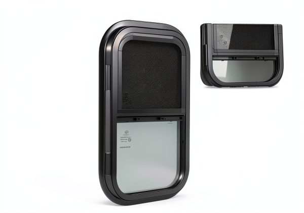OUTPRIZE RV Window 18x30in Tempered Sliding Vertical with Black Trim-3