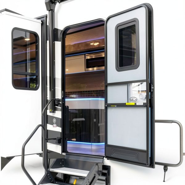 Lippert Thin Shade RV Entry Door Window Shade Complete Kit for 5th-6
