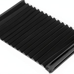 Lippert Thin Shade RV Door Black 12x3 Inch Cordless Sunshade-0