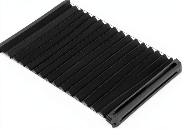 Lippert Thin Shade RV Door Black 12x3 Inch Cordless Sunshade-0