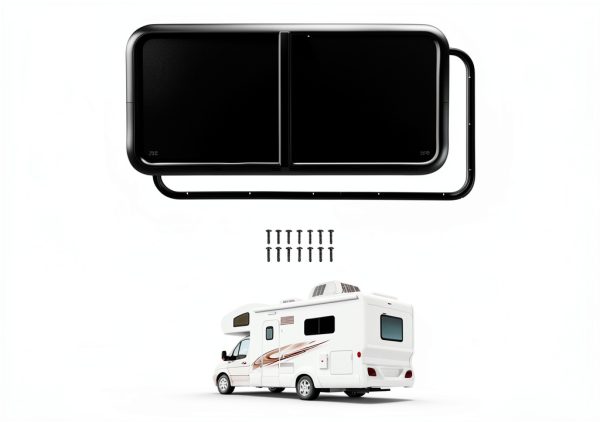 Scarman Universal RV Window 14x16 Tempered Glass Aluminum Frame-0