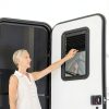 Lippert Thin Shade RV Door Black 12x3 Inch Cordless Sunshade-5
