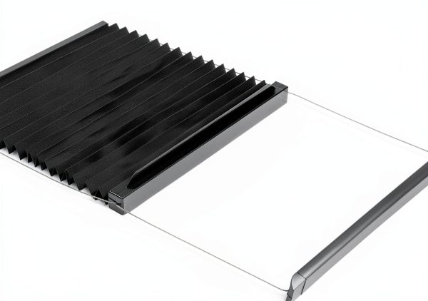 Lippert Thin Shade RV Door Black 12x3 Inch Cordless Sunshade-6
