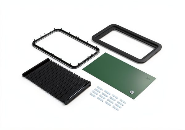 Lippert Thin Shade RV Entry Door Window Shade Complete Kit for 5th-2