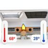 RV Skylight Window Shade funomo Magnetic Collapsible Black 23.25x15.25-3