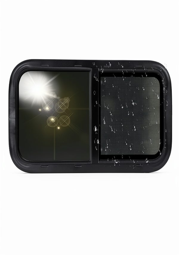 Horizontal RV Window OUTPRIZE 21x14 Tinted Sliding with Net Screen-5
