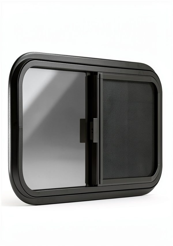 Horizontal RV Window OUTPRIZE 21x14 Tinted Sliding with Net Screen-3