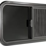 Horizontal RV Window OUTPRIZE 21x14 Tinted Sliding with Net Screen-0