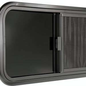 Horizontal RV Window OUTPRIZE 21x14 Tinted Sliding with Net Screen-0